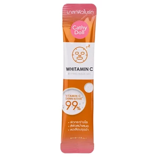 CATHYDOLL Whitamin C Sleeping Mask Shot (4ml.) เคที่ดอลล์ ไวท์ทามิน ซี สลีปปิ้ง มาสก์ ช็อต