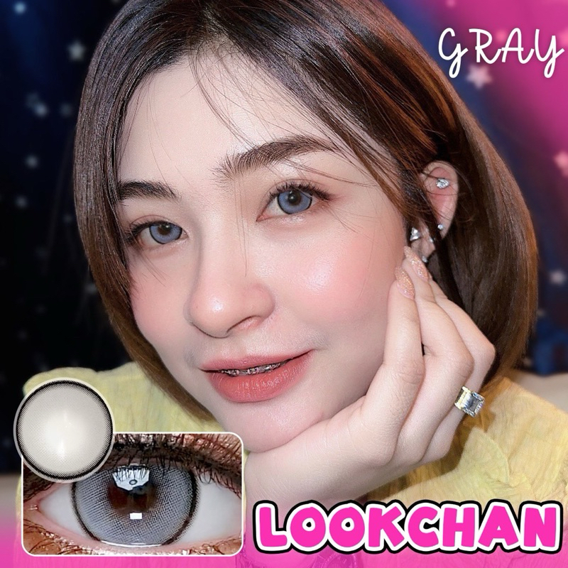 Bigeye gray,brown Lookchan ขนาดตาโต สีเทา,สีน้ำตาล LookChan บิ๊กอาย คอนเเทคเลนส์ ราคา ถูกที่สุด ดีลบีเคเค แกลเลอรีภาพที่ 3