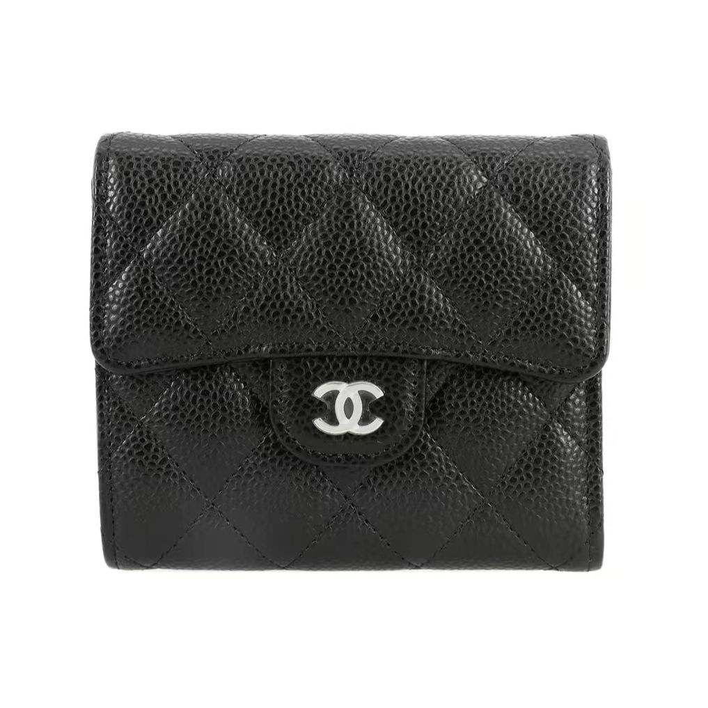 ชาแนล👜Chanel CF Wallet Chanel Wallet สุภาพสตรี/กระเป๋าสตางค์/ที่ใส่บัตร/กระเป๋าเหรียญ 1