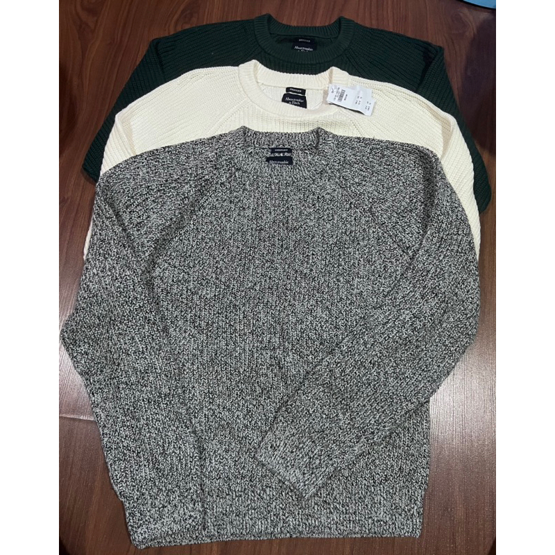 Abercrombie & Fitch A&F Men’s Sweater Oversized เสื้อสเวตเตอร์ ผู้ชาย อเบอร์ครอมบี้แอนด์ฟิชท์ รุ่นโอเวอร์ไซส์