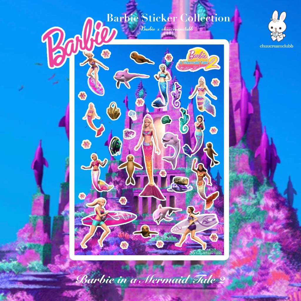 Barbie Sticker Collection สติ๊กเกอร์บาร์บี้ (Barbie in a Mermaid Tale2)