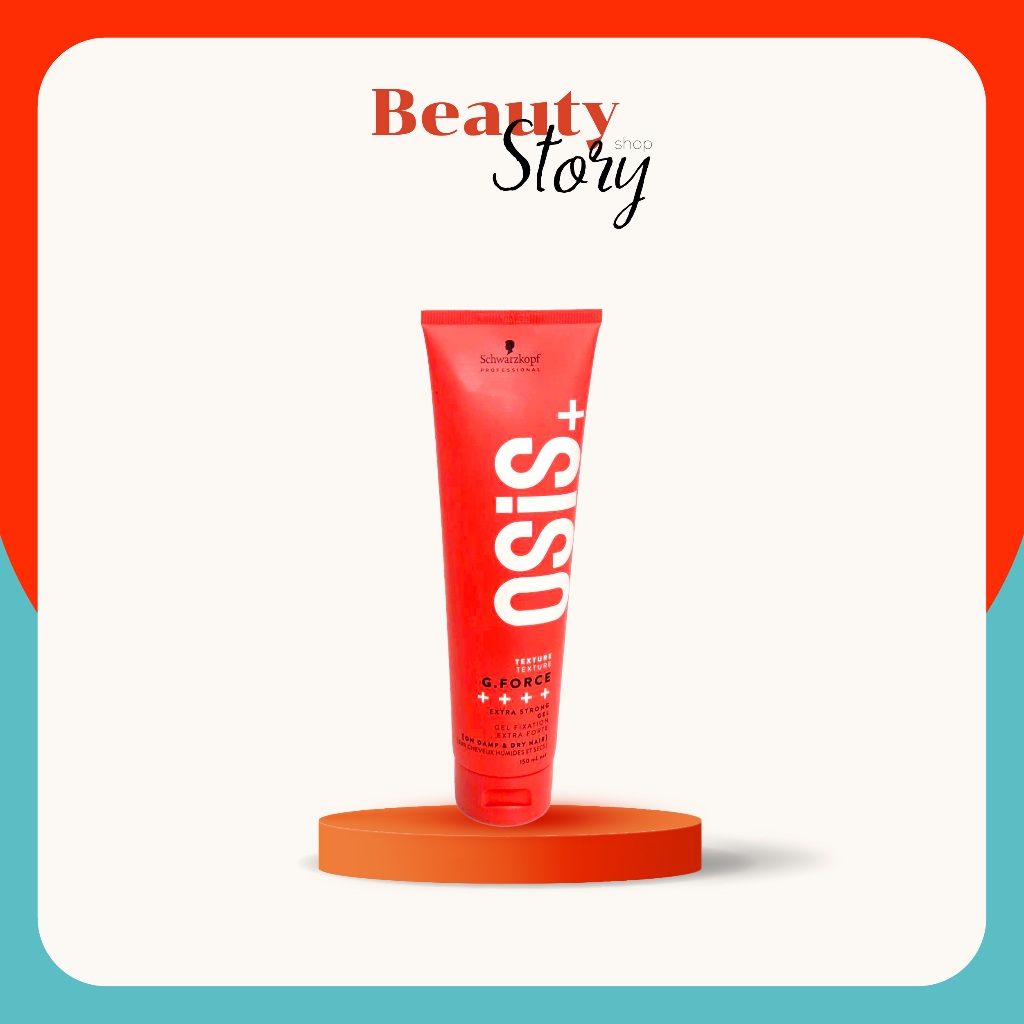 โฉมใหม่ Schwarzkopf Osis+ 🐞G.Force Strong Hold Gel 150ml. เจลแต่งผม ผมอยู่ทรง เซ็ททรงผมอยู่ทรงดั่งใจ