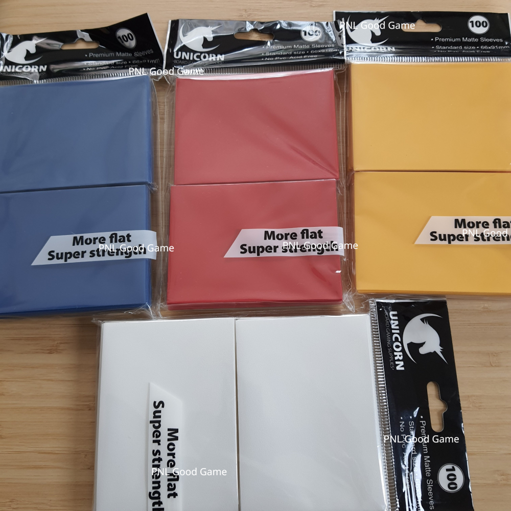 ซองใส่การ์ดหลังทึบ 66×91 mm Matte Card Sleeve บัดดี้ไฟท์ โปเกม่อน แมวระเบิด เกมค้าเพชร เหมันต์มรณะ แพนเดมิค