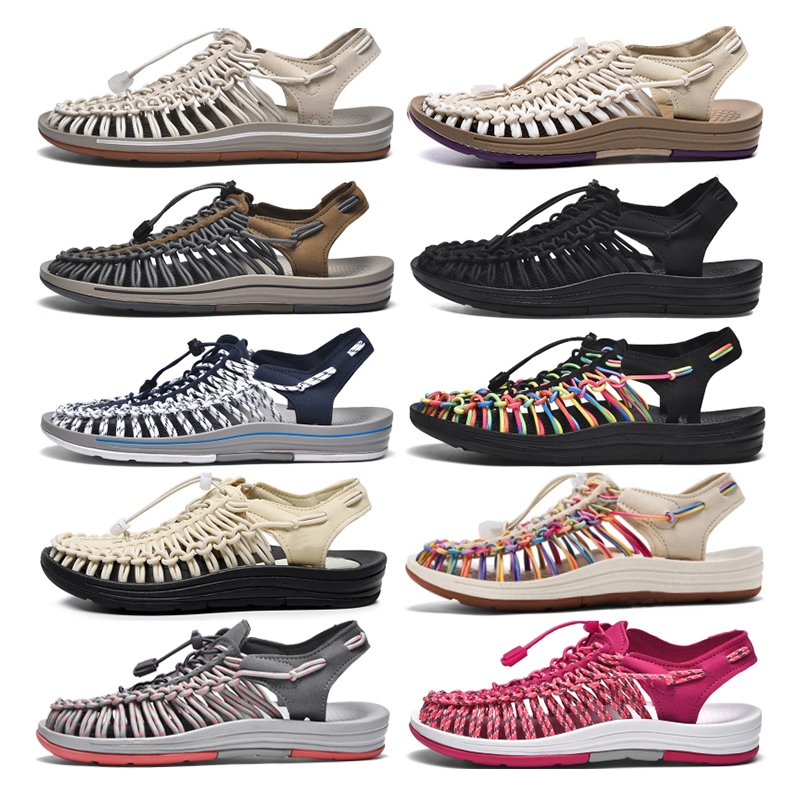 ( 1-2 วันได้รับของ ) KEENiN ผู้หญิง รองเท้าแตะ น้ําหนักเบา ป้องกันการลื่น เหมาะกับเดินชายหาดกลางแจ้ง แฟชั่นฤดูร้อน