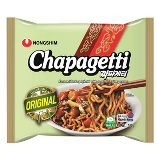 มาม่าเกาหลี จาปาเก็ตตี้ จาจังมยอน บะหมี่กึ่งสำเร็จรูป​ 137g 140g nongshim chapagetti 짜파게티 큰사발면