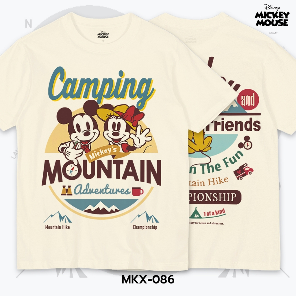 Power 7 Shop เสื้อยืดการ์ตูน มิกกี้เมาส์ ลิขสิทธ์แท้ DISNEY (MKX-086)