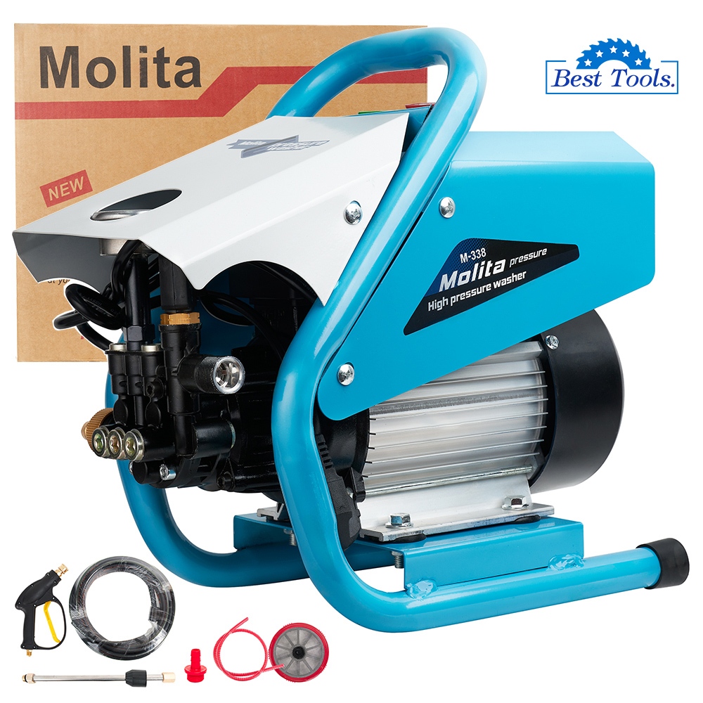 Molita เครื่องฉีดน้ำแรงดันสูง ปั๊มน้ำแรงดันสูง 3500 วัตต์ เครื่องล้างรถ เครื่องอัดฉีด เครื่องมือช่าง รุ่น M-338
