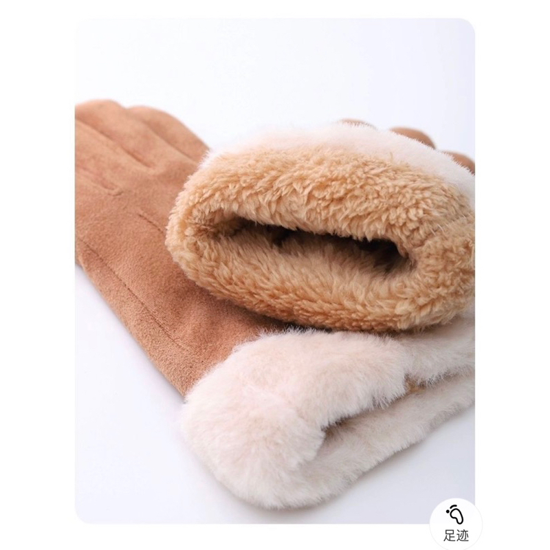 ถุงมือกันหนาว ผ้านุ่มสักกะหลาด ทัชสกรีน สำหรับผู้หญิง - รูปที่ 4