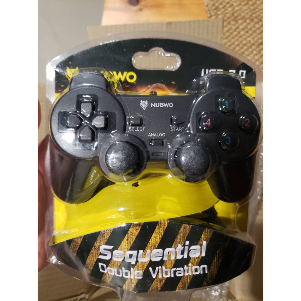 จอย Nubwo NJ-43 Sequential Gaming Controller จอยสติ๊กสำหรับเล่นเกม ระบบสั่นสองชั้น (รับประกันสินค้า 1 ปี)