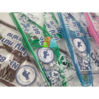 ไม้แขวนเสื้อ ลวดหุ้มพลาสติก ตราช้าง รุ่น881 (1ลัง=12แพ็ค) ยกลัง 39.5x21CM 1.8มม