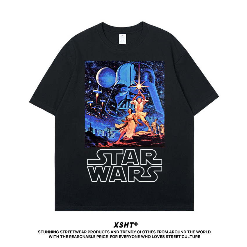 พร้อมส่ง เสื้อ Gildan ลาย Star Wars Episode IV - A New Hope Tee - Black (สีดำ) by XSHT