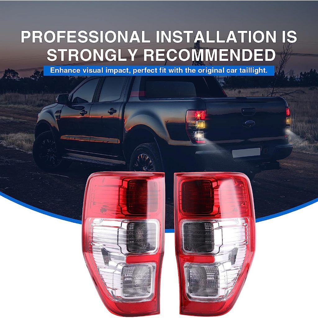ไฟท้ายฟอร์ดเรนเจอร์ ไฟท้าย ford ranger ไฟท้าย ฟอร์ด Tail light for Ford Ranger 2012-2018 พร้อมชุดขั้วไฟ พร้อมหลอดไฟ