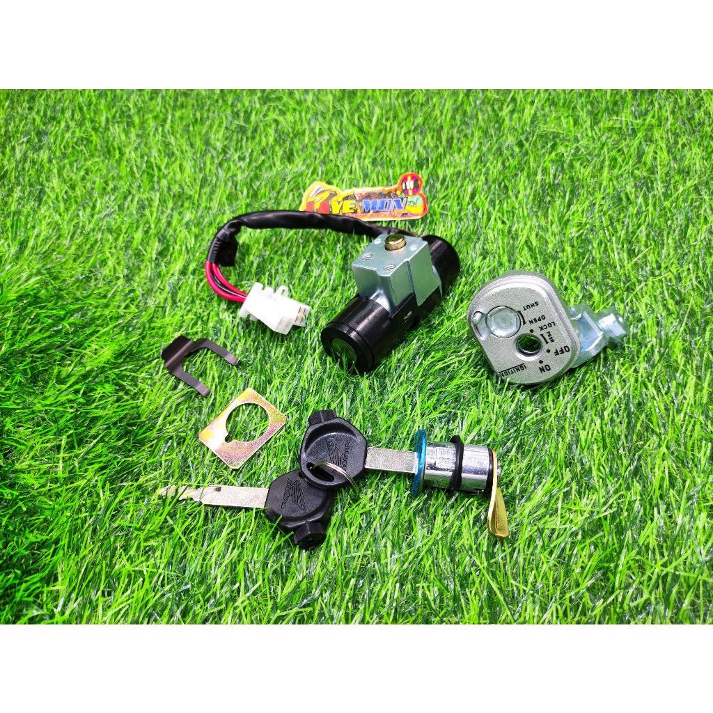 สวิทช์กุญแจ กุญแจมอไซค์ งานแท้ ดิส-ดรัมเบรค Wave100s ปี2005-2008 เวฟ100ยูบ๊อก - รูปที่ 2