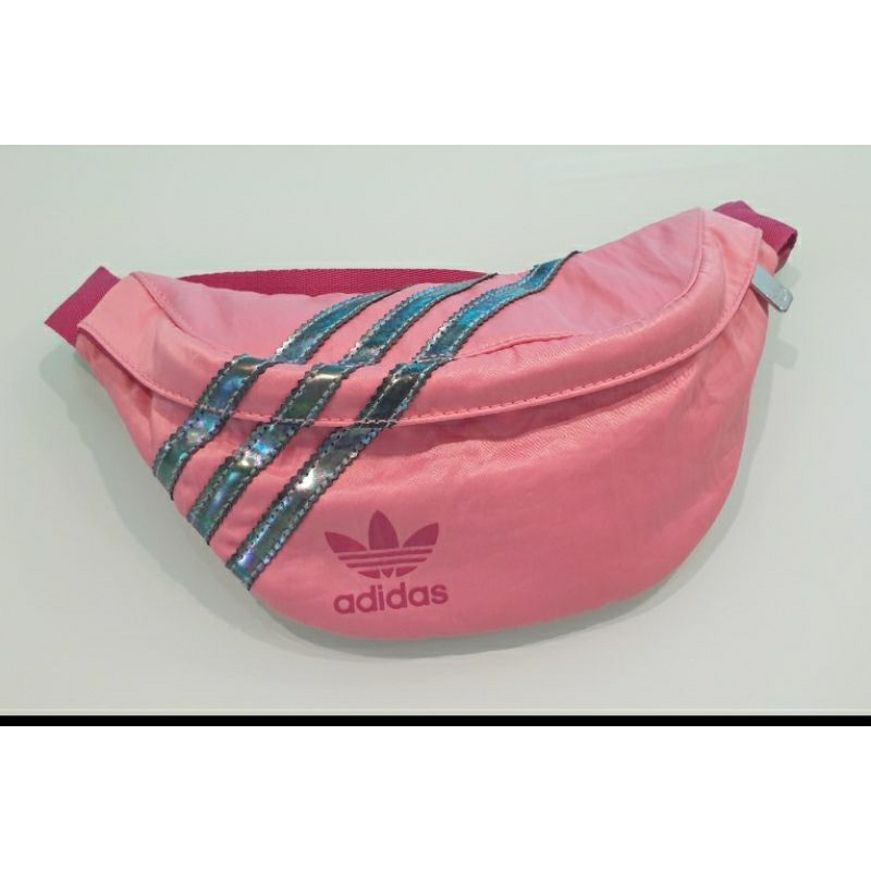 กระเป๋าAdidasแท้คาดอกสีชมพู