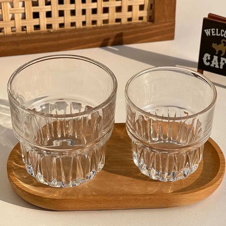 แก้วน้ำ แก้วกาแฟ เหมาะสำหรับใช้ในคาเฟ่ ใส่กาแฟ ค็อกเทล140/260/320ML - รูปที่ 4