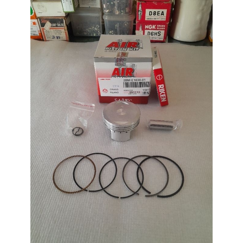 ลูกสูบชุดYAMAHA#FINO125-i,GT125-i#ลูก+สลัก+กิ๊บล็อค+แหวน#ลูกชุด#ลูกสูบแหวน#อะไหล่เดิม