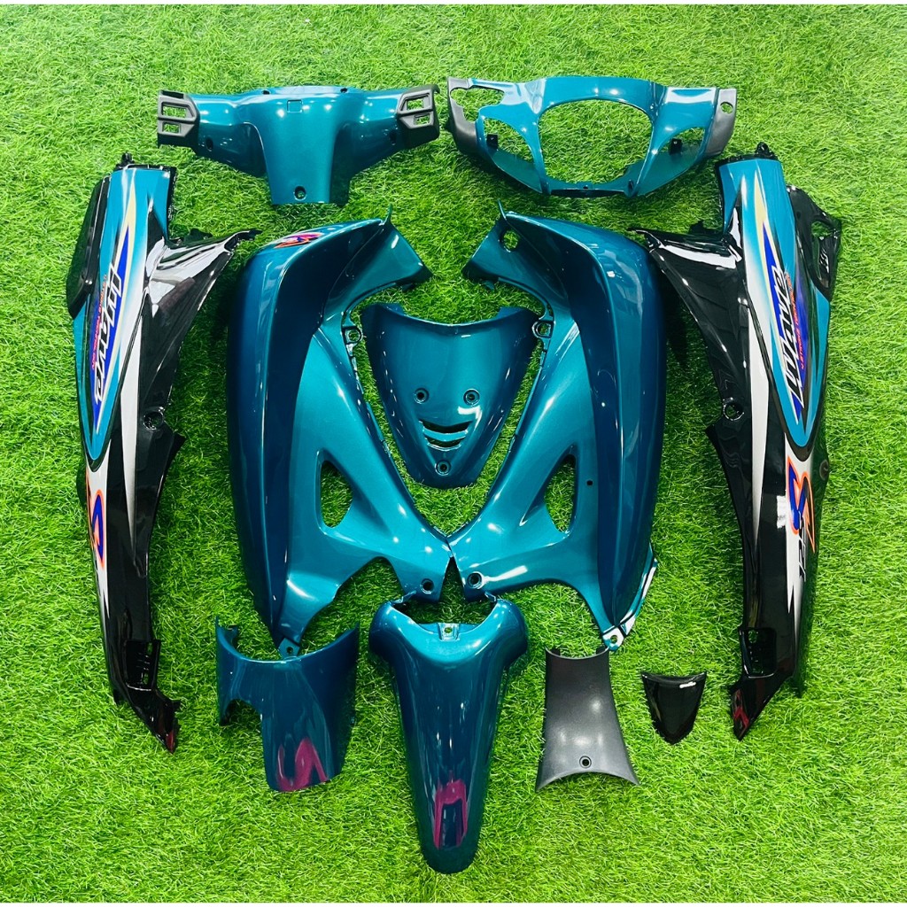 แถมน็อตทั้งชุด  ชุดสีเวฟ 125S 125R เฟริ่งเวฟ125s เฟรมเวฟ125s 125r เฟรมwave ชุดสีwave สีเขียวเป็ดท้าย