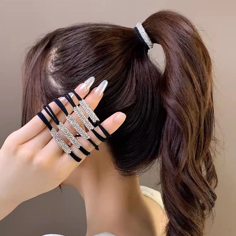 ยางรัดผม กลิทเตอร์ สีวิ้งๆ กระทบแสงสวยมากๆ ยางรัดผม ยางมัดผม รัดผม y2k