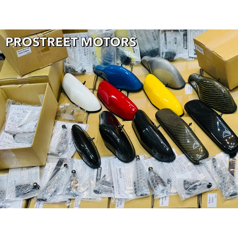 กระจก zoom engineering แท้ ญี่ปุ่น มีทุกรุ่น MONACO AERO PENTA Kevlar Carbon Silver Colour กระจกแต่ง made in japan