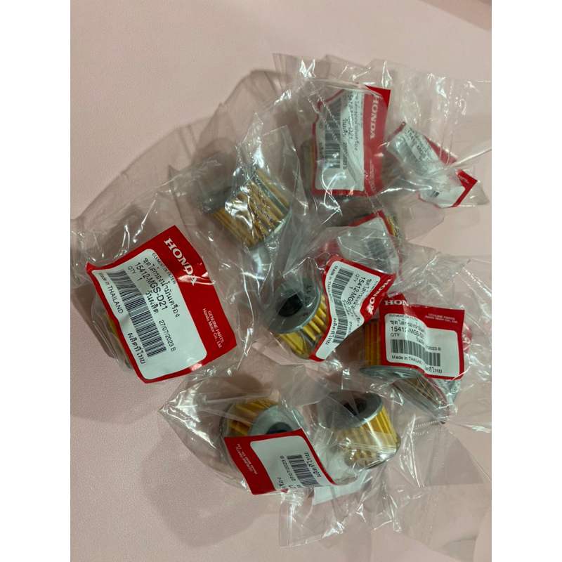 กรองน้ำมันเครื่อง Honda แท้ศูนย์ (15412-MGS-D21) สำหรับ Monkey 5 เกียร์ , CT125 Gen 2, MSX Grom,Dax1