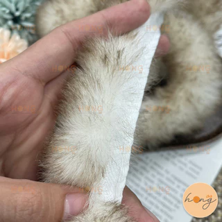 ☑️ขนกระต่ายเทียม แบบเส้นกลม หน้ากว้าง 4 cm 1 หลา (90 cm) TG-02255 / 02254 [พร้อมส่งในไทย]