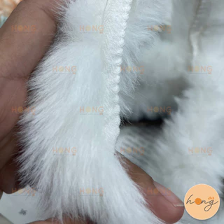 ☑️ขนกระต่ายเทียม แบบเส้นกลม หน้ากว้าง 4 cm 1 หลา (90 cm) TG-02255 / 02254 [พร้อมส่งในไทย]