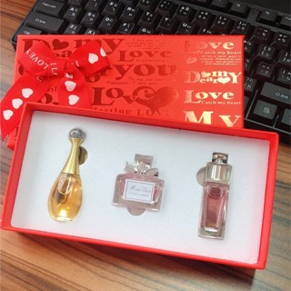 "น้ำหอมแท้" Dior perfume J'adore Eau de Parfum5ml+ Dior Addict EAU FRAICHE 5ml+ Miss Dior Blooming B