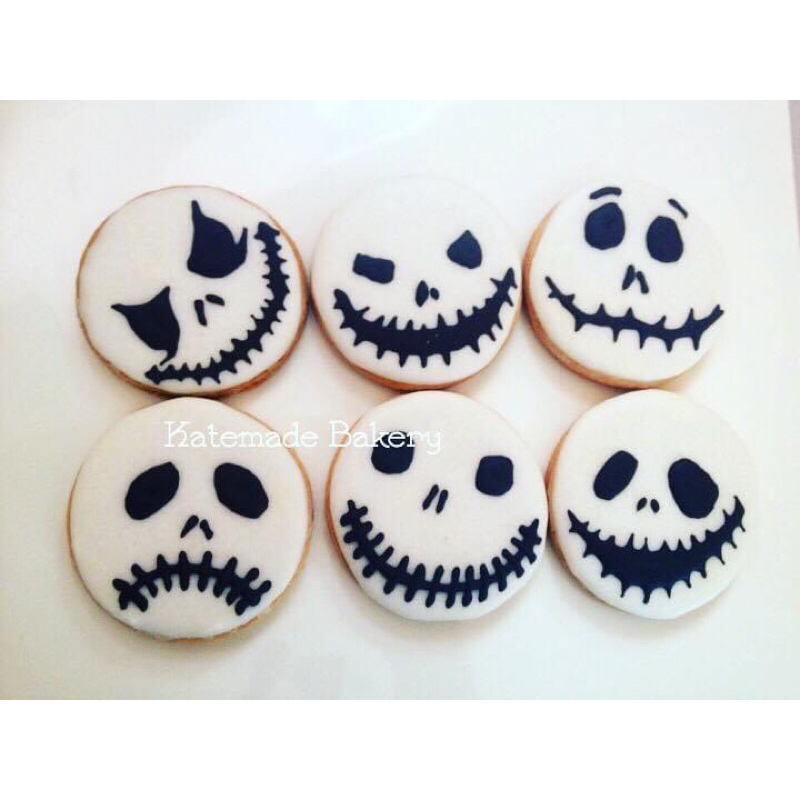 ghost face cookie คุ๊กกี้หน้าผี