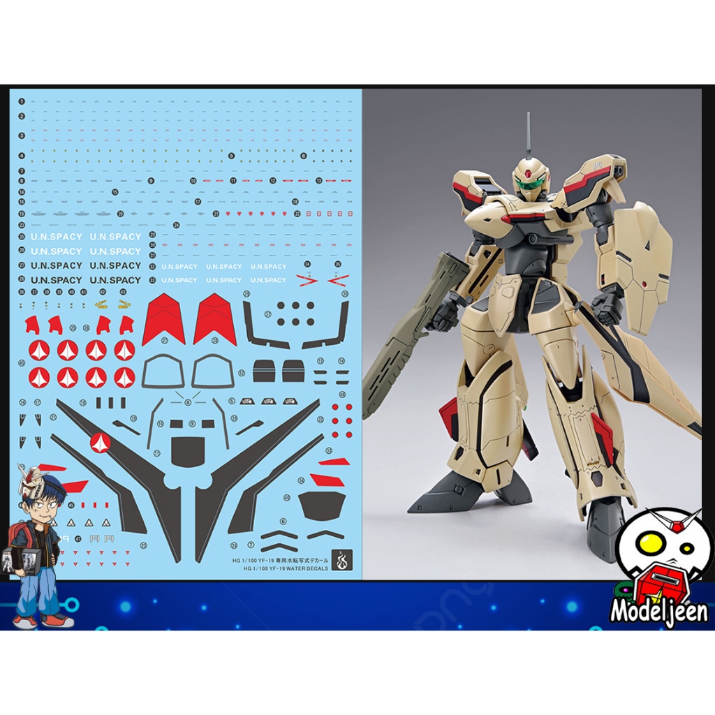 (Ghost Decal) Water Decal 141 HG Macross YF-19