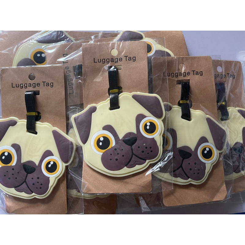 ป้ายแท็ก ห้อยกระเป๋า หมาปั๊ก pug พร้อมส่ง