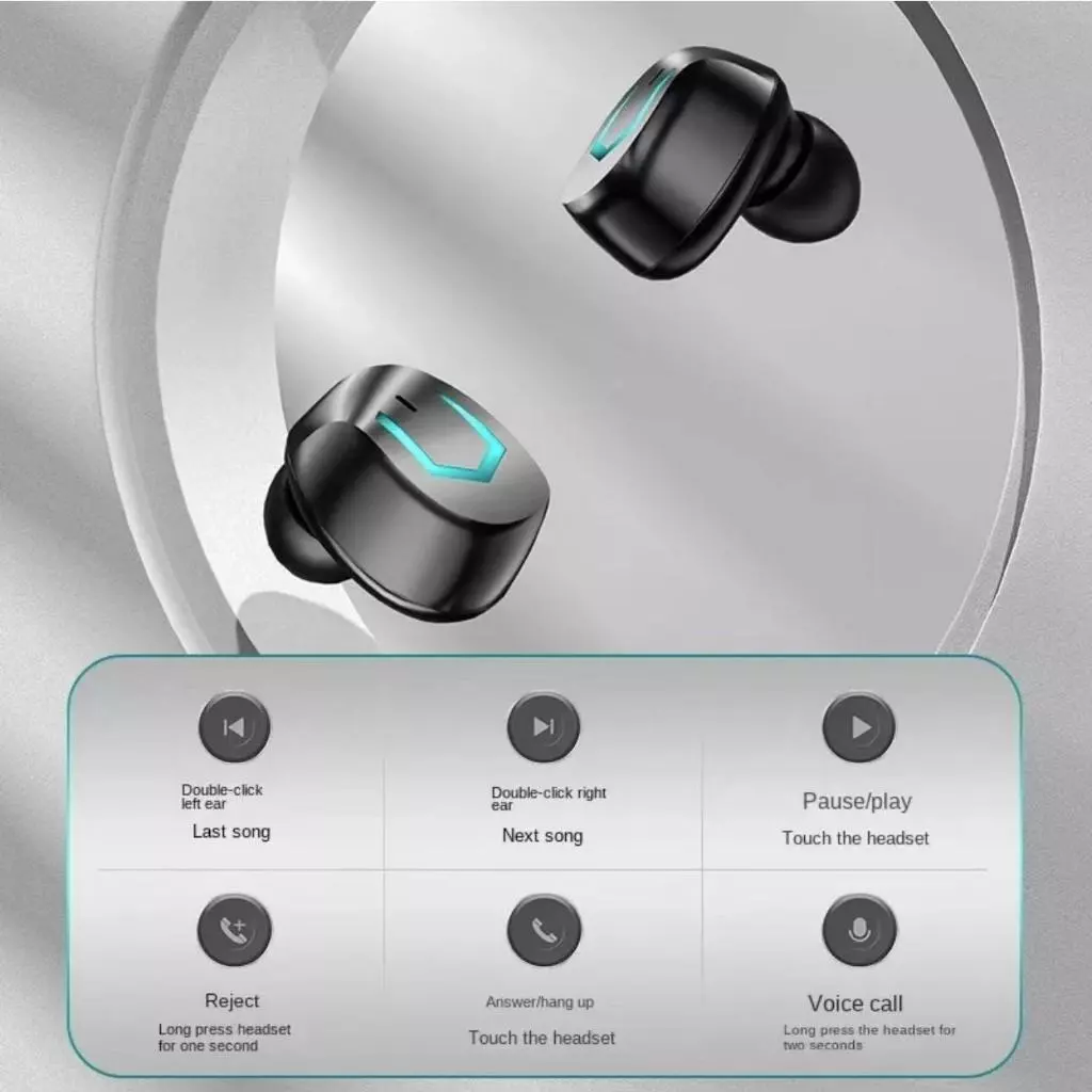 TWS M36 หูฟัง Bluetooth เอียร์บัดกีฬา ANC หน้าจอดิจิตอล thumbnail 8