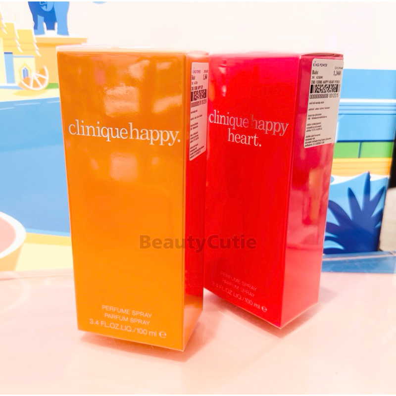 Clinique Happy / Happy Heart for Women EDP 100 ml. ผลิตปี 2024 ป้ายคิง แท้ จาก King Power