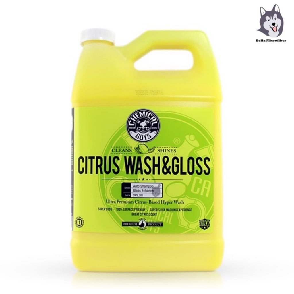 แชมพูล้างรถ Chemical Guys Citrus Wash & Gloss 128 ออนซ์ (ขายยกแกลลอน)