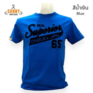 SunnyBoutique เสื้อยืด คอกลม แขนสั้น ยี่ห้อOnizuka ปักลายกำมะหยี่ คละลายสวยๆ ใส่สบาย Cotton 100%