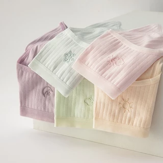 A-107 กางเกงในน่ารัก M-2XL สีพื้นลายสภาพอากาศ ผ้าคอตตอน พร้อมส่ง