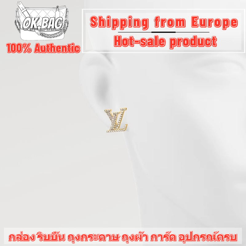 ✨หลุยส์วิตตอง Louis Vuitton LV Iconic Earrings LV ต่างหู