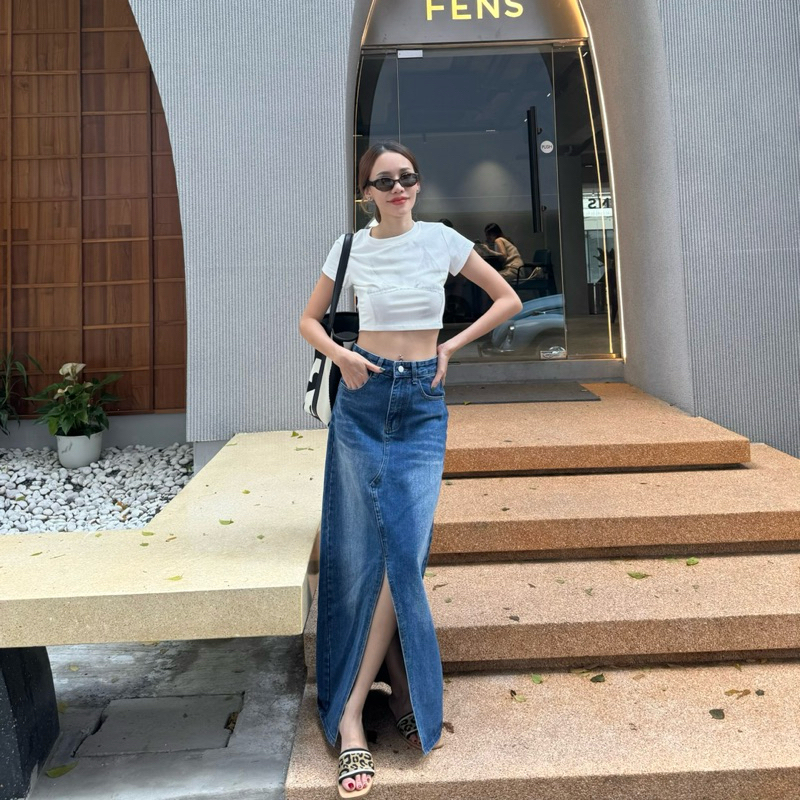JARIN | LANY DENIM SKIRT กระโปรงยีนส์ของตัวแม่ รูปที่ 3