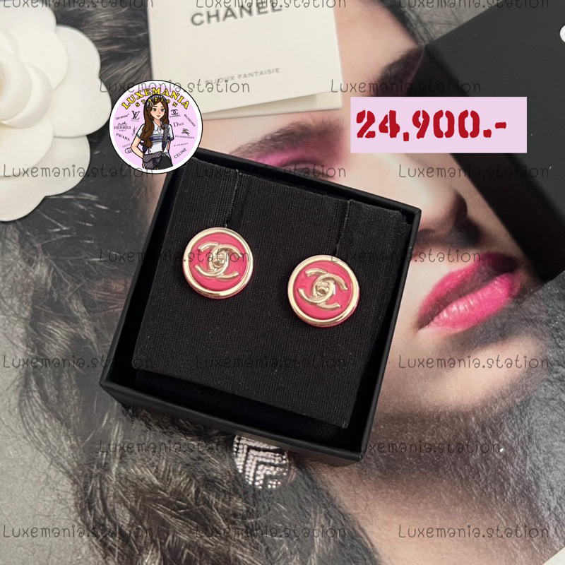 👜: New!! Chanel Earrings 1.3 cm. ‼️ก่อนกดสั่งรบกวนทักมาเช็คสต๊อคก่อนนะคะ‼️