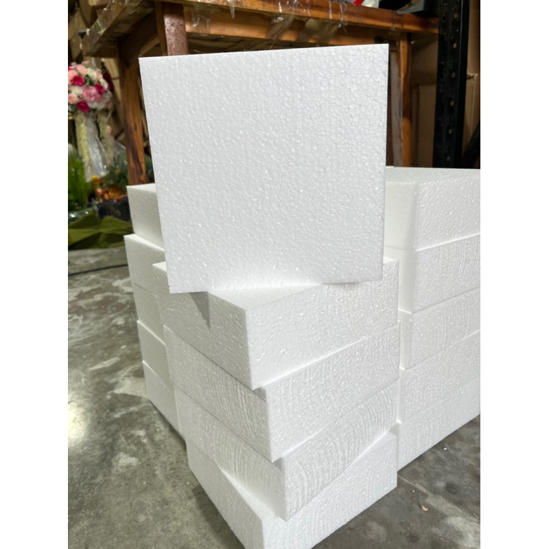 โฟมก้อน ขนาด20x20cm. หนา3นิ้ว โฟมทำช่อดอกไม้ ช่อเงิน