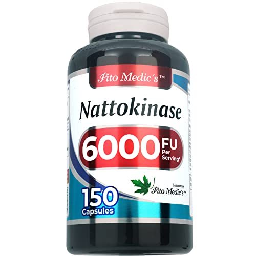 นัตโตะไคเนส ถั่วหมักญี่ปุ่น Nattokinase, Natto - 6000 FU of Enzyme per Serving, 150 Capsules, Ultra 