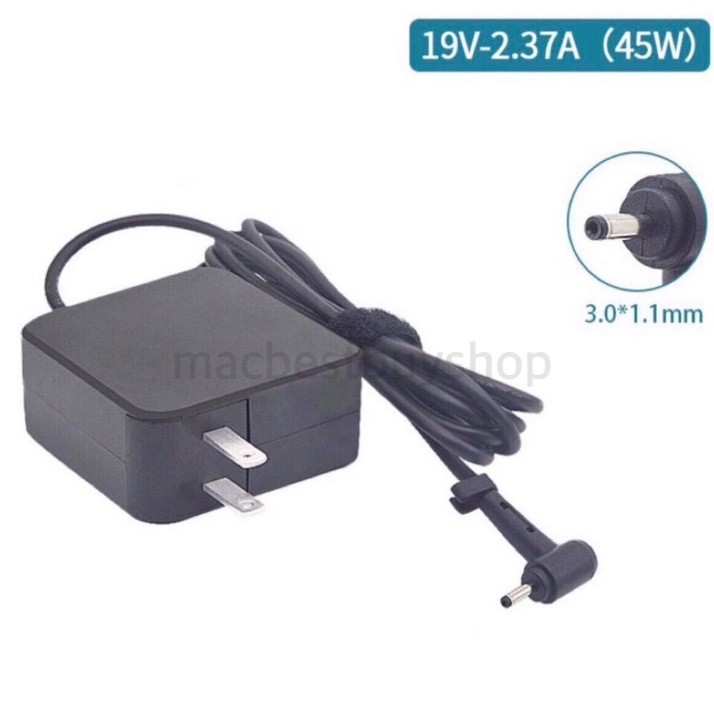 Acer ไฟ 45W 19v 2.37a แบบตลับ ขนาด 3.0 1.1 mm อะแดปเตอร์ ชาร์จไฟ โน๊ตบุ๊ค Spin Swift Notebook Adapter Charger
