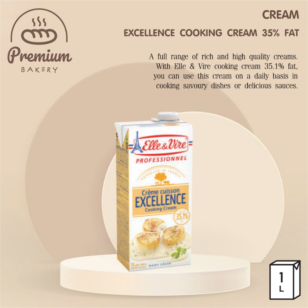 ELLE&amp;VIRE | Excellence Cooking Cream 35% Fat - 1L