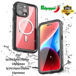 เคสกันน้ำ พร้อมส่ง🇹🇭 Redpepper รุ่น DOT+ แท้💯% กันน้ำได้ กันกระแทก มีครบทุกรุ่น 15PM,15P,15พลัส,15,14,14PM ฯลฯ