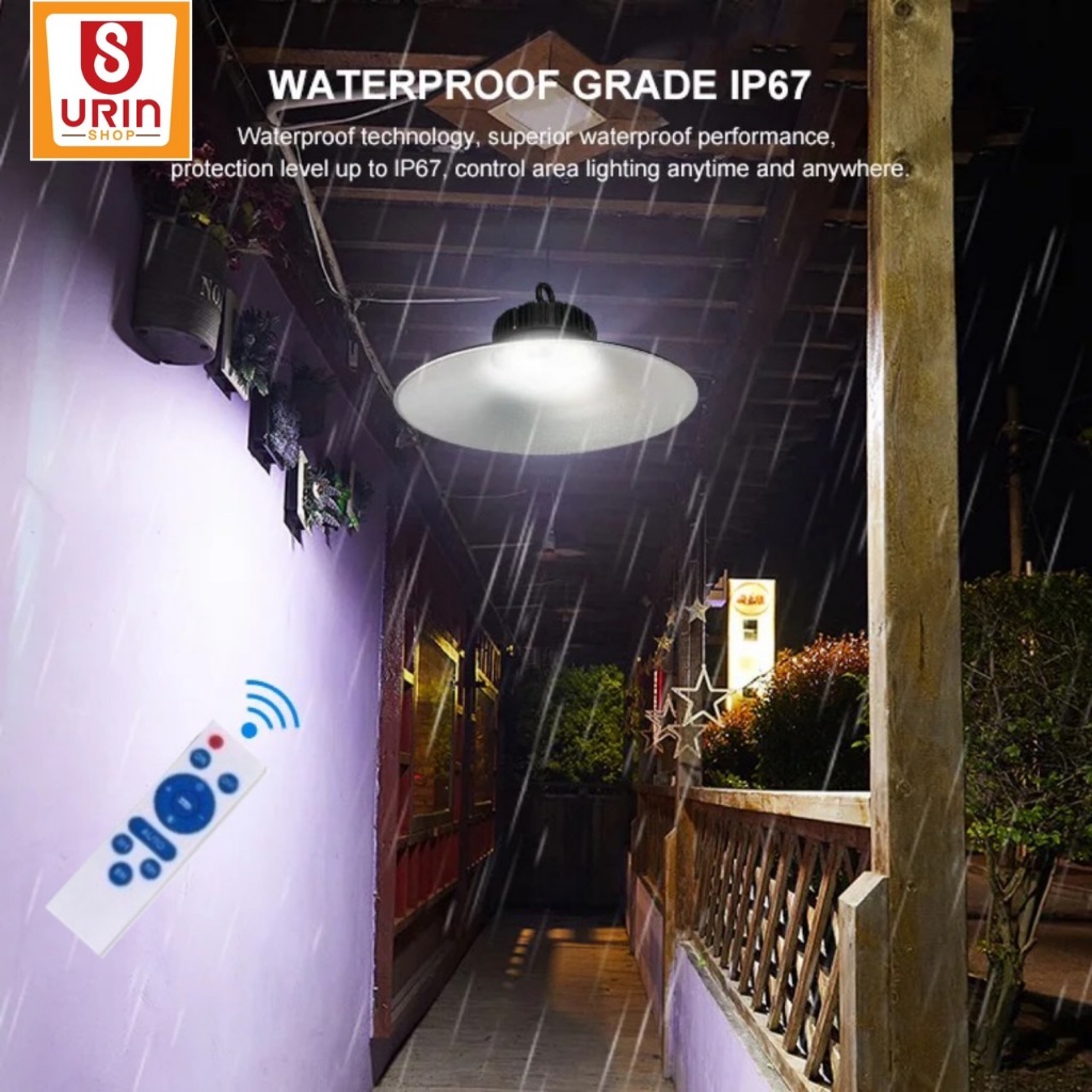 ไฟโซล่าเซลล์  600W 3 สี ในโคมเดียวกัน โคมไฟ ไฮเบย์ High-Bay Solar Cell (รับประกัน 1 ปี)