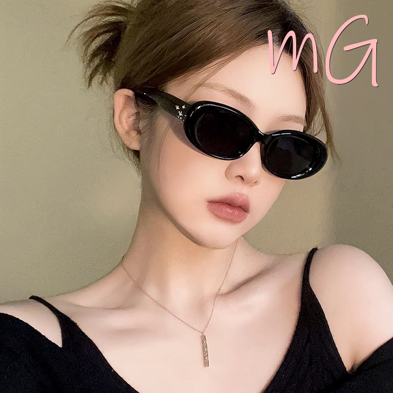 [ส่งจากกทม] My Girl แฟชั่นเกาหลี แว่นตากันแดด ย้อนยุค สไตล์ตะวันตกเครื่องประดับแฟชั่นกันแดด มีสีให้เลือก 18 สี Unisex