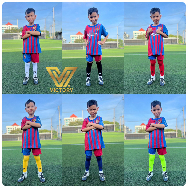 ถุงเท้าฟุตบอลเด็ก Victory (5-10ปี) 6 สี