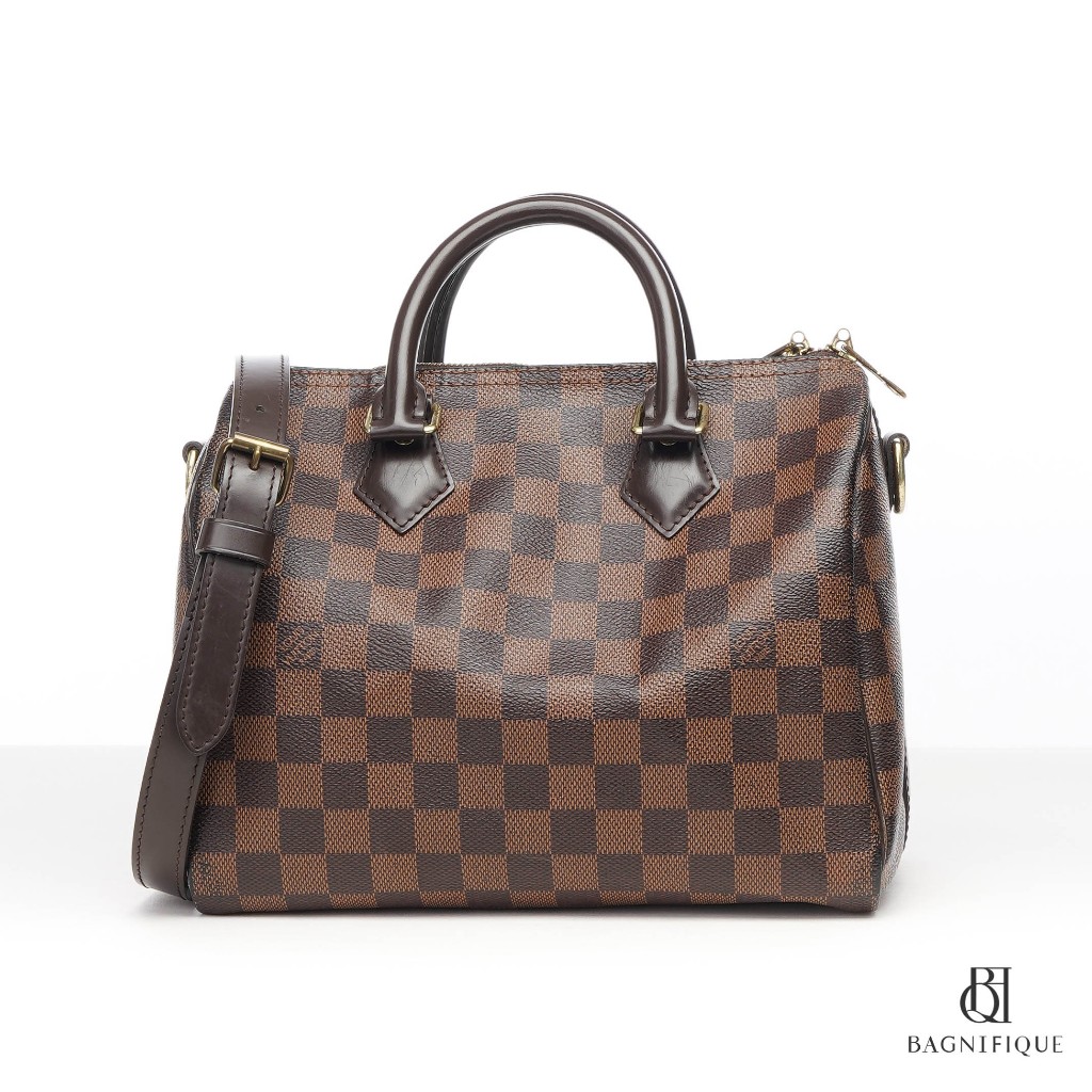 LV SPEEDY BAND 25 EBENE DAMIER CANVAS GHW1