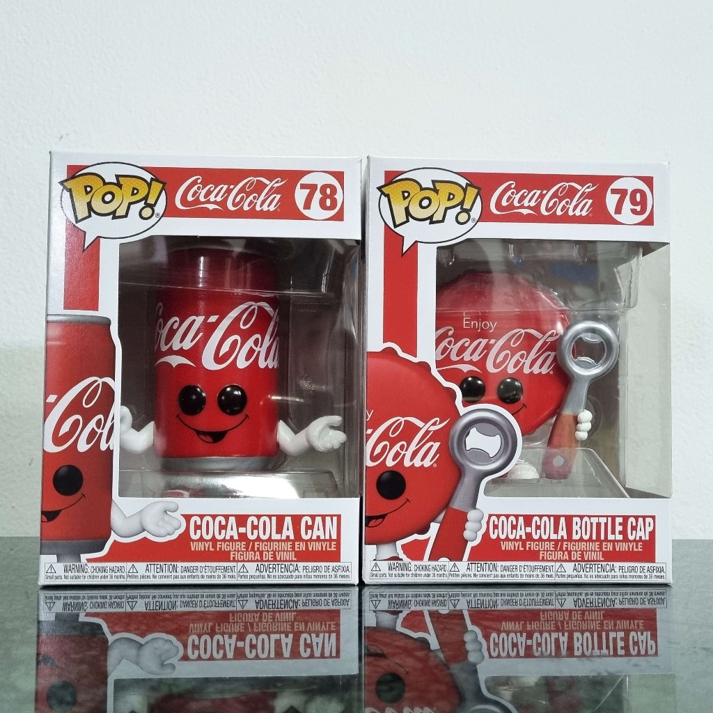 🧊 [Coca Cola] 🧊 Funko Pop Iconic Coca Cola Can and Bottle Cap ของแท้ กล่องสวย ขายคู่
