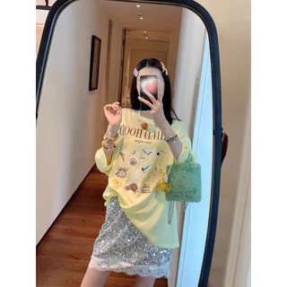ส่งทันที Cici(NO. 5603/6069)Long sleeve เสื้อแขนยาวสกรีนลายสุดเกาหลี ใส่แมตช์ยีนส์น่ารักสุดๆ