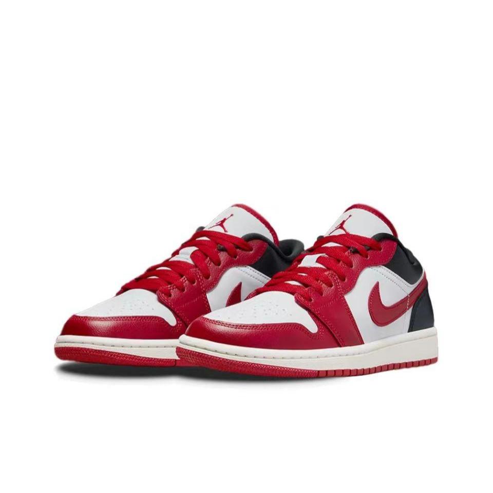 (ส่งฟรี) Nike Wmns Air Jordan 1 Low"Reverse Black Toe" รองเท้าผ้าใบ รองเท้า nike DC0774-160